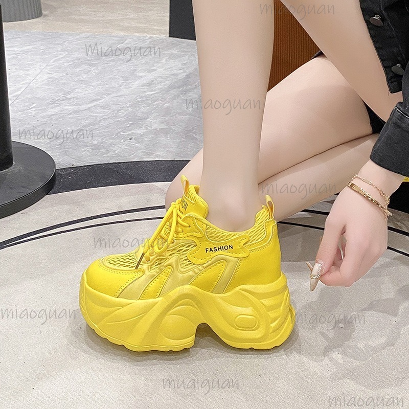 Sewing Net - Sepatu Platform Chunky Bersirkulasi Jaring Wanita