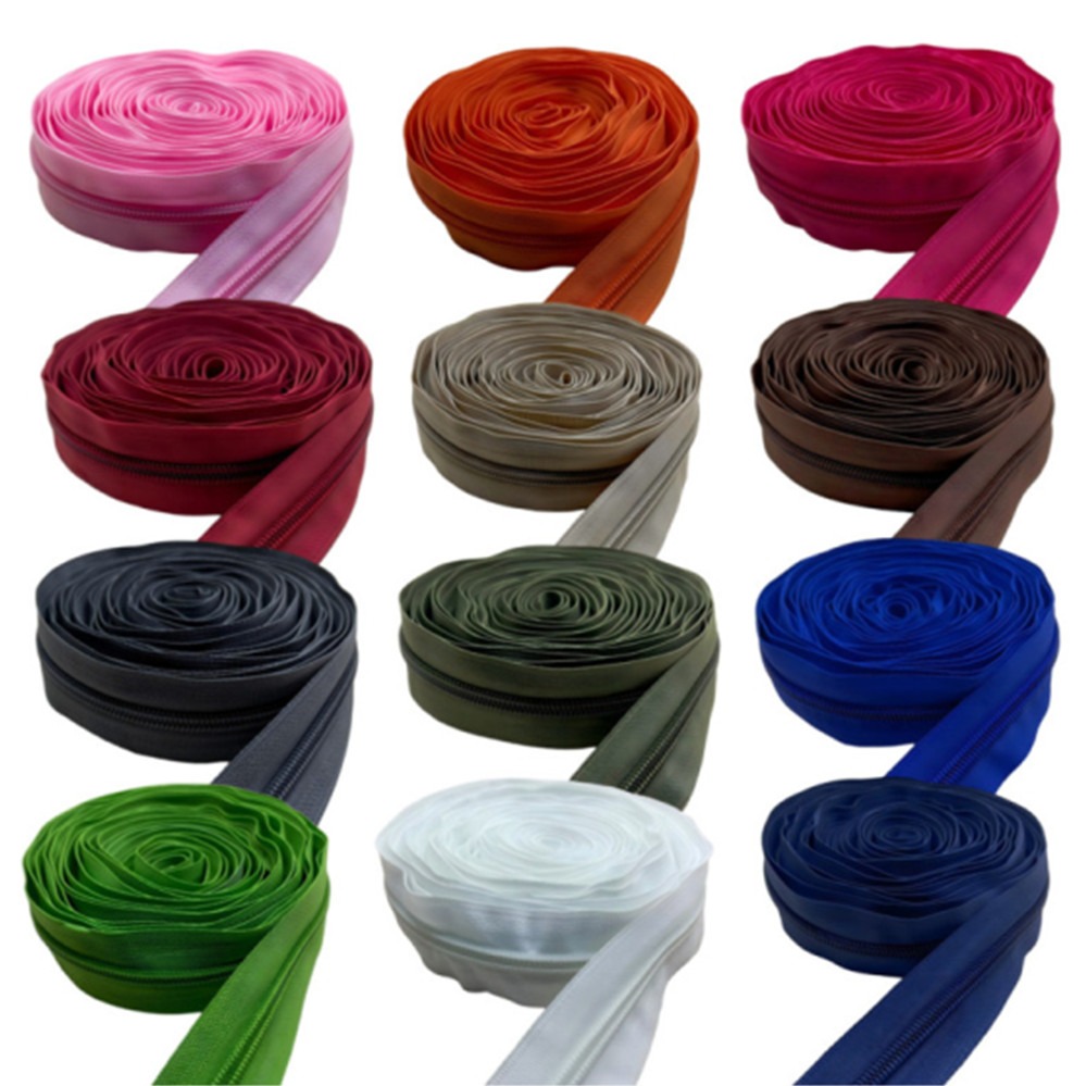 Textile Sewing Factory - 5 # Ritsleting nilon gulungan panjang