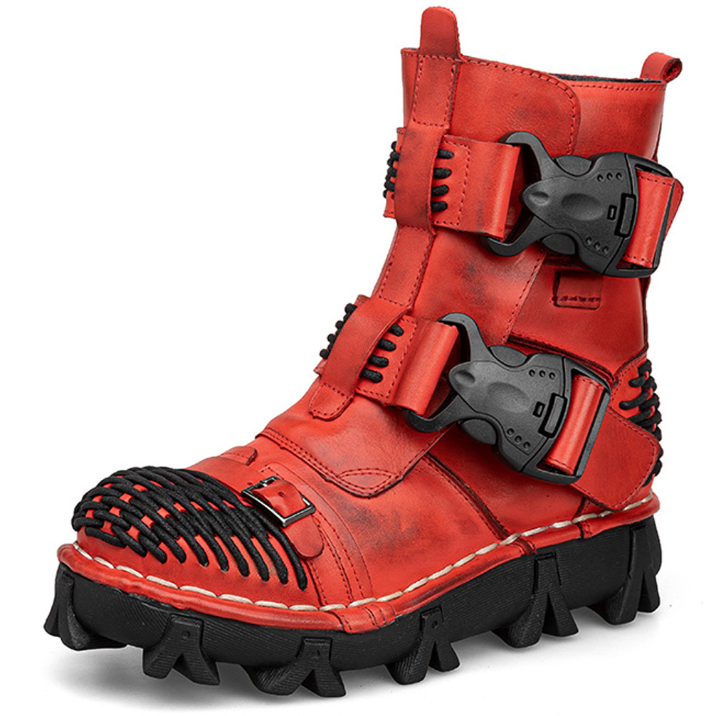 Sewing Latex - Sepatu Bot Sepeda Motor Kulit Asli