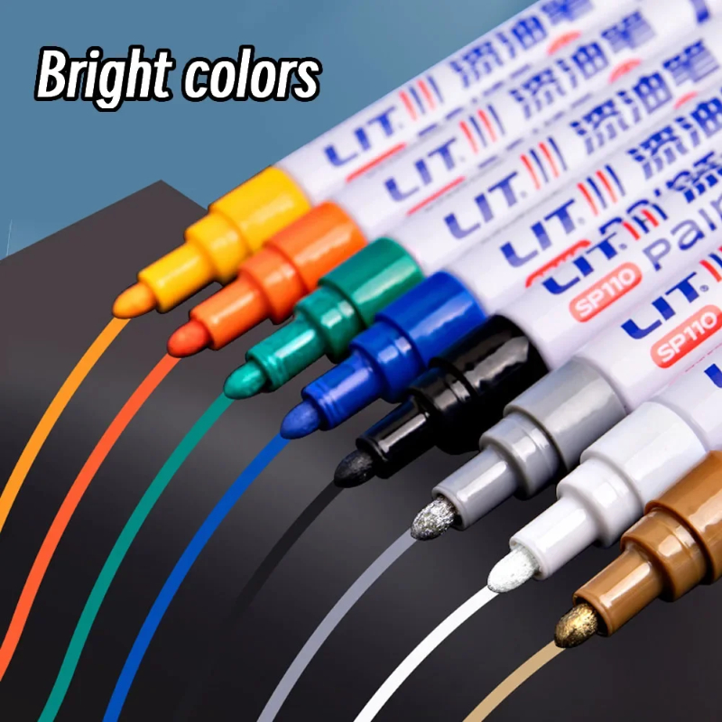 Fabric Marking Pen - Spidol Cat Permanen 3mm Warna-warni 12