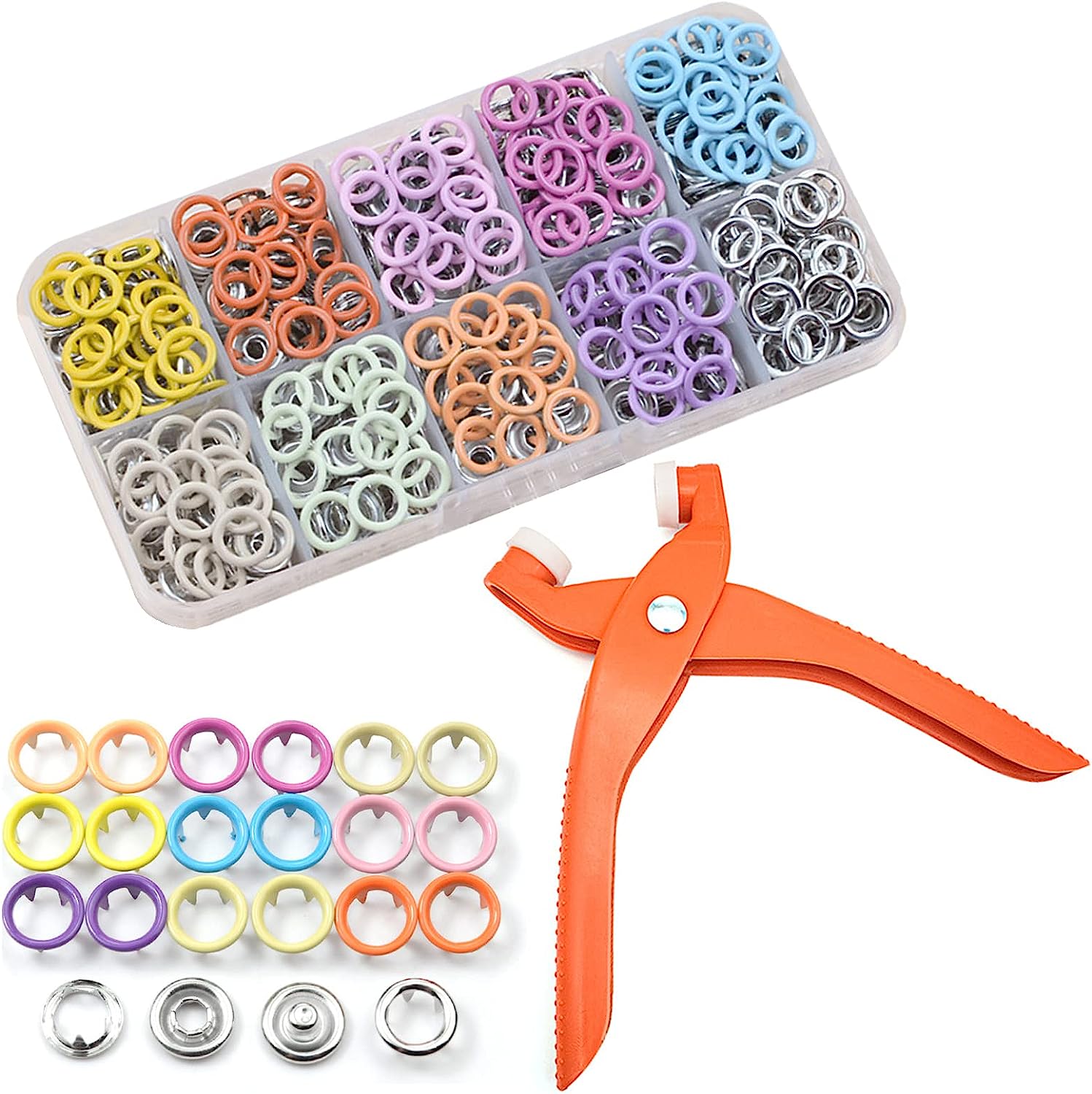 Snap Button Plier - Alat Plier 50Set Kit pengencang jepret