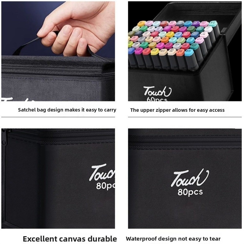 Fabric Marking Pen - Tas Penyimpanan Pena Spidol Warna Hitam