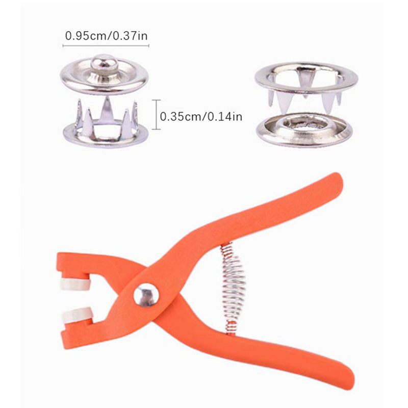 Snap Button Plier - 50/100PCS Alat Penjepit Logam untuk Kancing