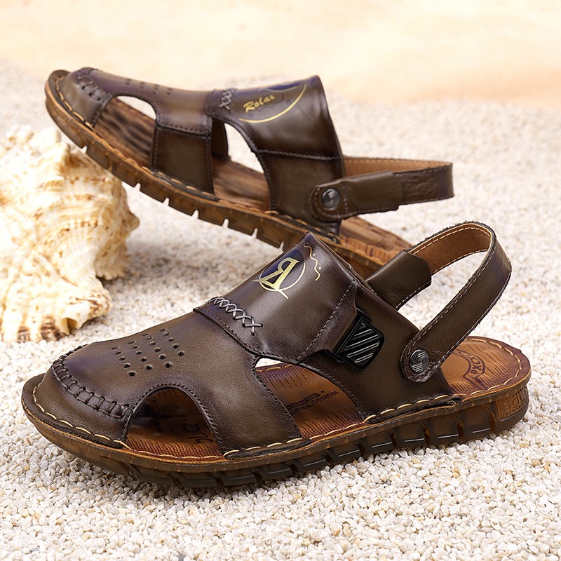 Sandal Kulit Retro Musim Panas - Sewing Latex ulasan dan harga