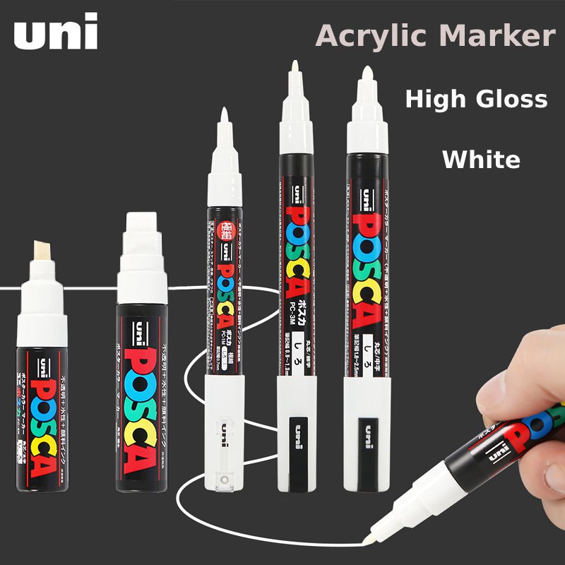Kuas spidol putih Posca, pena  - Fabric Marking Pen ulasan dan harga