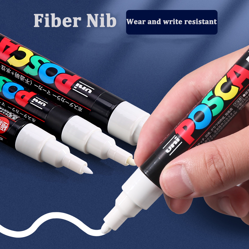 Kuas spidol putih Posca, pena  - Fabric Marking Pen ulasan dan harga