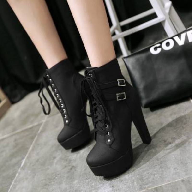 Sepatu Bot Platform Wanita Mus - Sewing Fleece ulasan dan harga