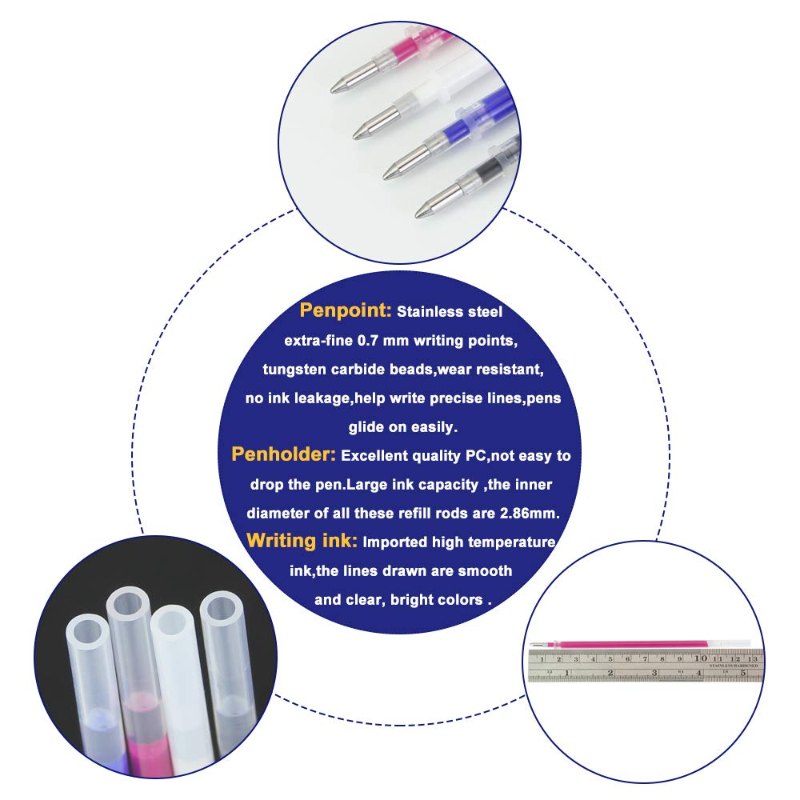 103 Buah/Set Pena Spidol Isi U - Fabric Marking Pen ulasan dan harga