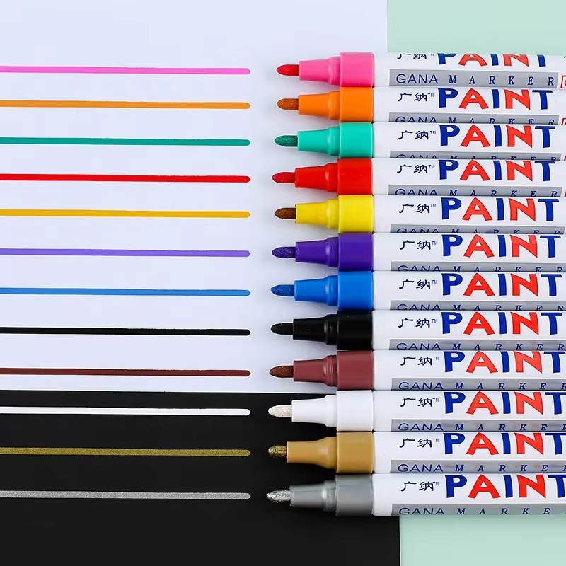 GuangNa 6/12 Buah Spidol Cat P - Fabric Marking Pen ulasan dan harga