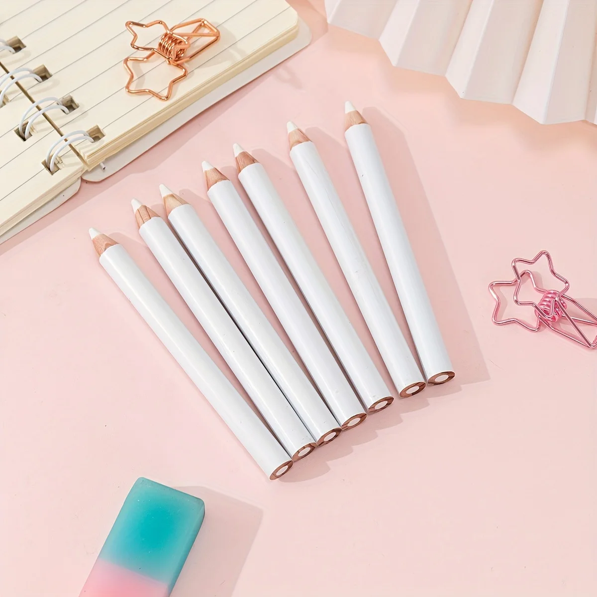 6pcs Pensil Penjahit Putih Ala - Fabric Marking Pen ulasan dan harga