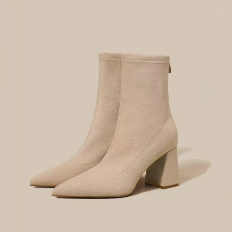 Sepatu Boots Kerja Kasual Hak  - Sewing Net ulasan dan harga