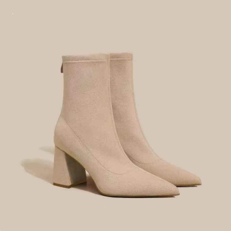 Sepatu Boots Kerja Kasual Hak  - Sewing Net ulasan dan harga