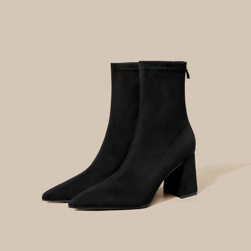 Sepatu Boots Kerja Kasual Hak  - Sewing Net ulasan dan harga