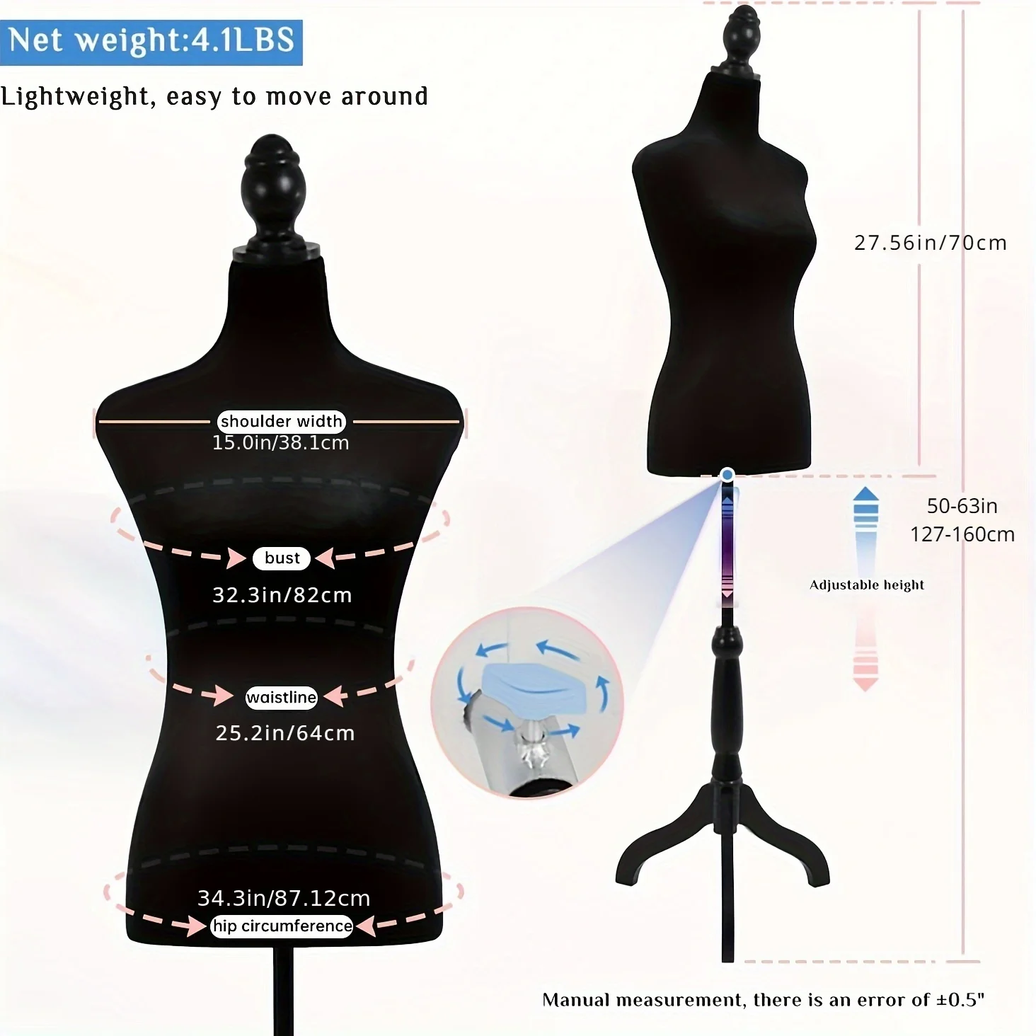 Manekin Setengah Badan untuk P - Dress Form Mannequin ulasan dan harga