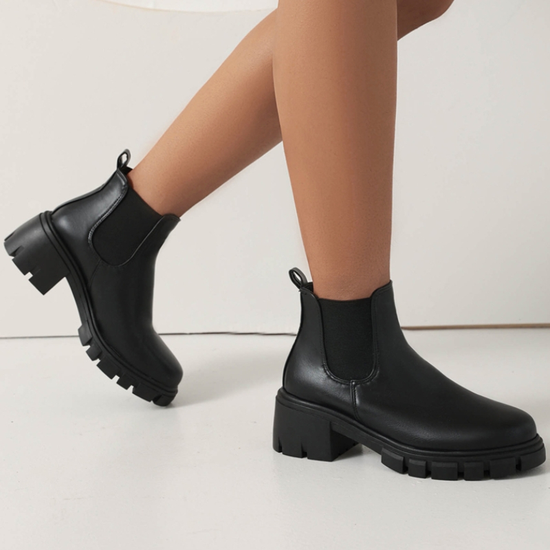 Sepatu Boots Wanita Hitam Musi - Sewing Fleece ulasan dan harga