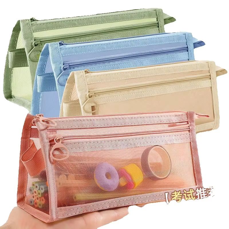 Kotak Pensil Jala Transparan D - Fabric Marking Pen ulasan dan harga
