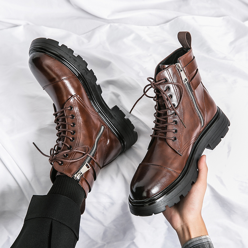 Sepatu Boots Pria Model Naked  - Sewing Zipper ulasan dan harga
