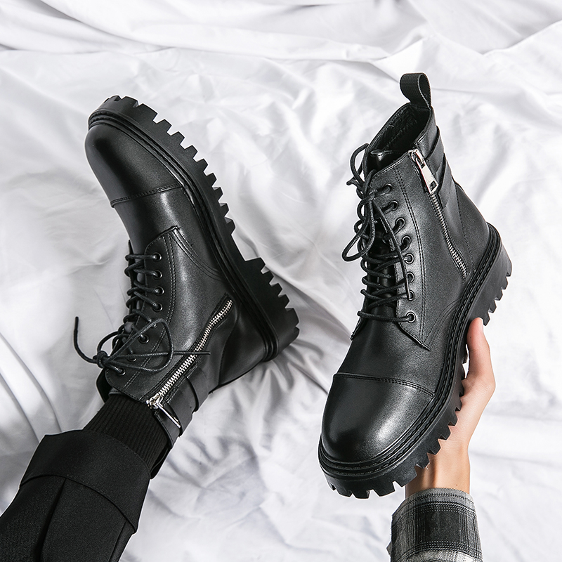 Sepatu Boots Pria Model Naked  - Sewing Zipper ulasan dan harga