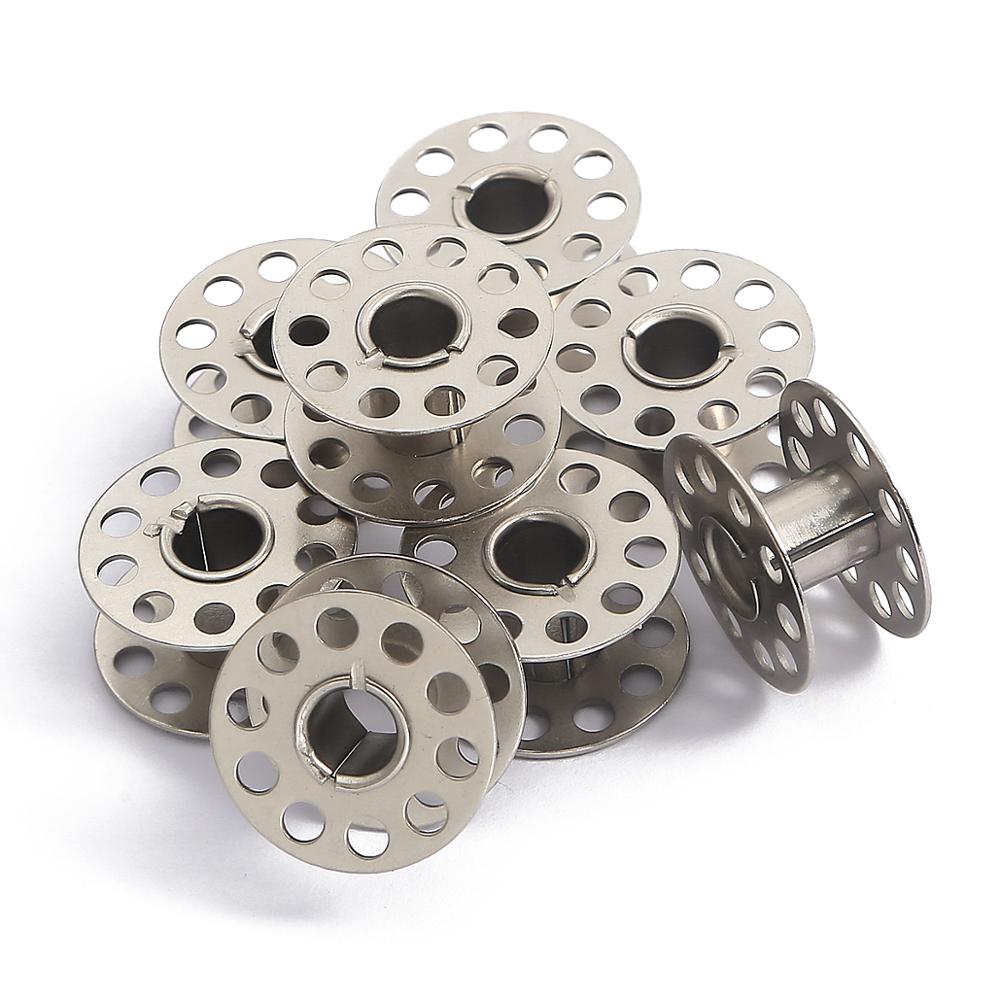 10 Pcs Besi Logam Bobbins Spul - Sewing Machine Yarn ulasan dan harga