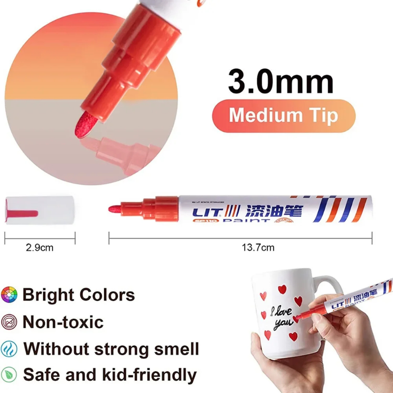 Spidol Cat Permanen 3mm Warna- - Fabric Marking Pen ulasan dan harga