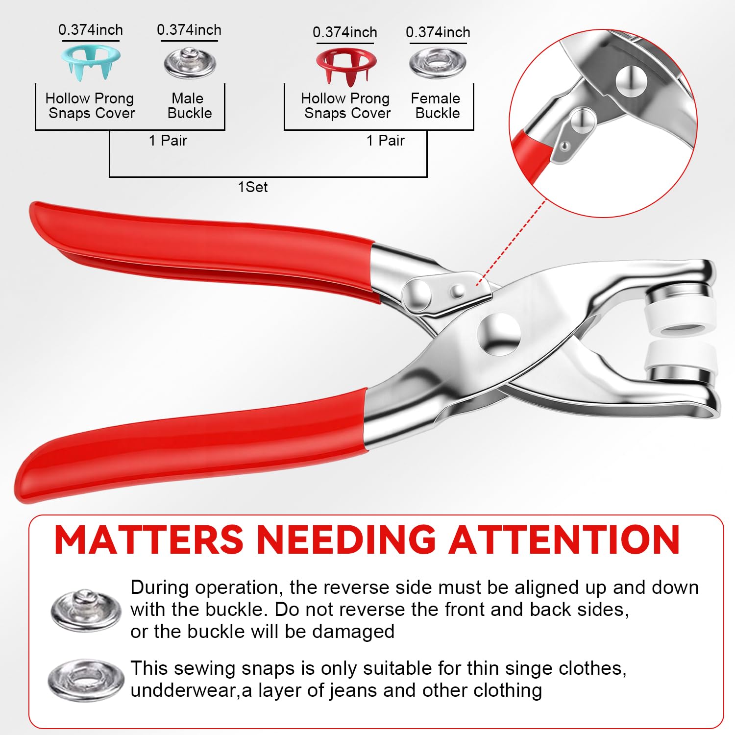 Perlengkapan Menjahit dengan 1 - Snap Button Plier ulasan dan harga