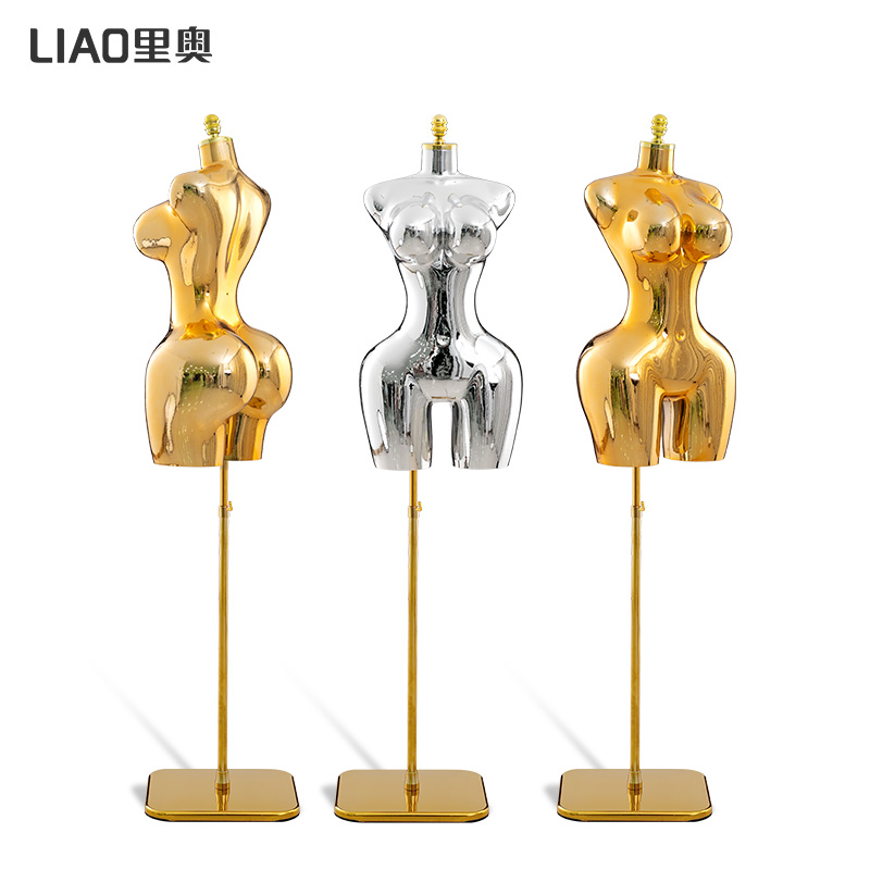 Manekin butik warna emas krom  - Dress Form Mannequin ulasan dan harga
