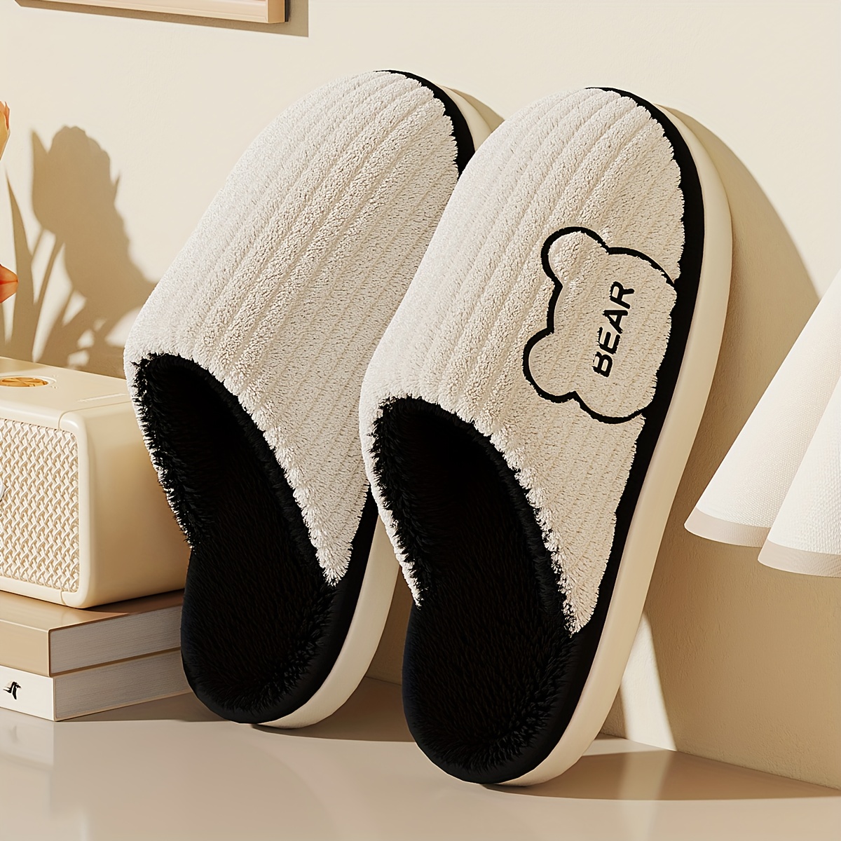 Sandal Rumah Bulu Hangat Musim - Sewing Fleece ulasan dan harga