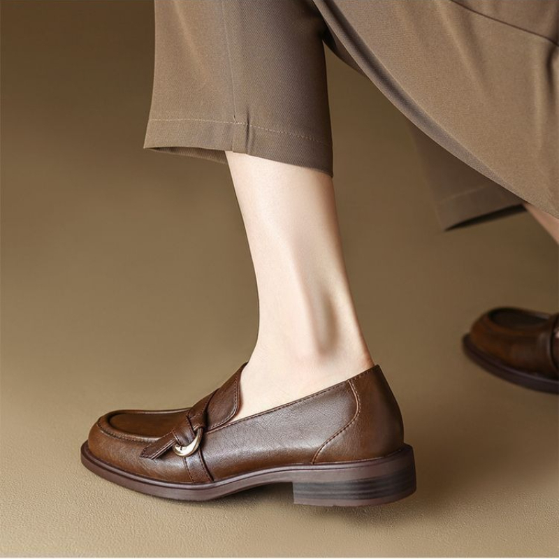 Sepatu Loafer Wanita Kulit Asl - Sewing Latex ulasan dan harga